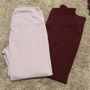 Yogalicious Leggings Set - Pink and Burgundy
